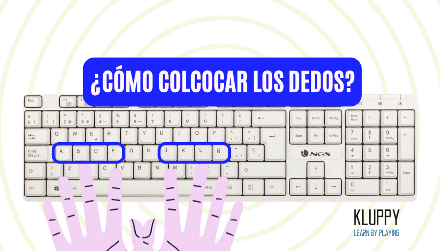 como colocar los dedos en el teclado